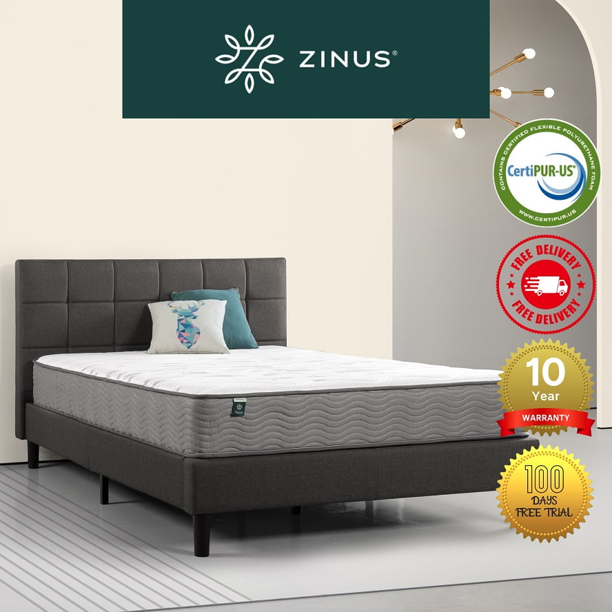 Zinus-25cm-Tight-Top-iCoil-Pocketed-Spring-Mattress-10-inch