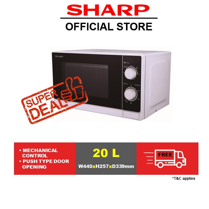 Top in Singapore: SHARP-20-Litres-800W-Solo-Microwave-Oven-R-20A0
