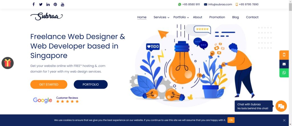 Subraa web designer