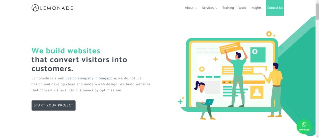 Lemonade Web Designer Singapore