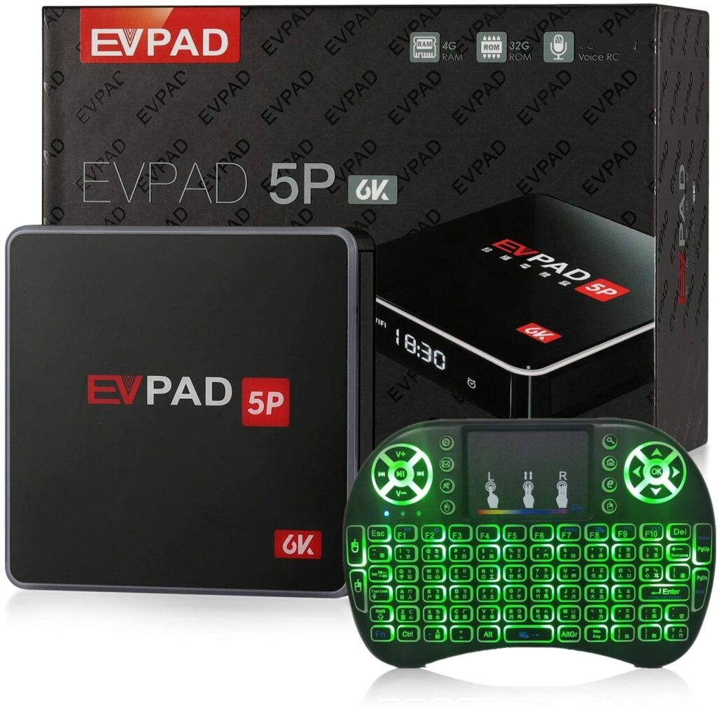 Top in Singapore: EVPAD 5 Max, Plus TV BOX 6k