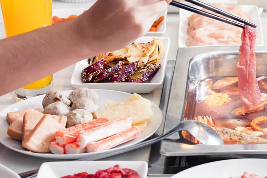 GoroGoro Steamboat & Korean Buffet buffet spread
