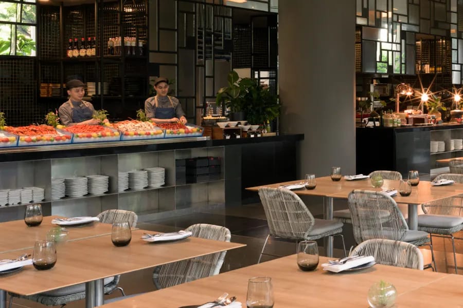 Lime Restaurant buffet spread
