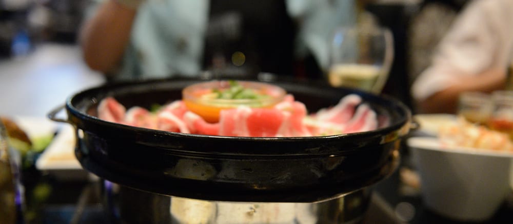 Guo Fu Hotpot buffet spread