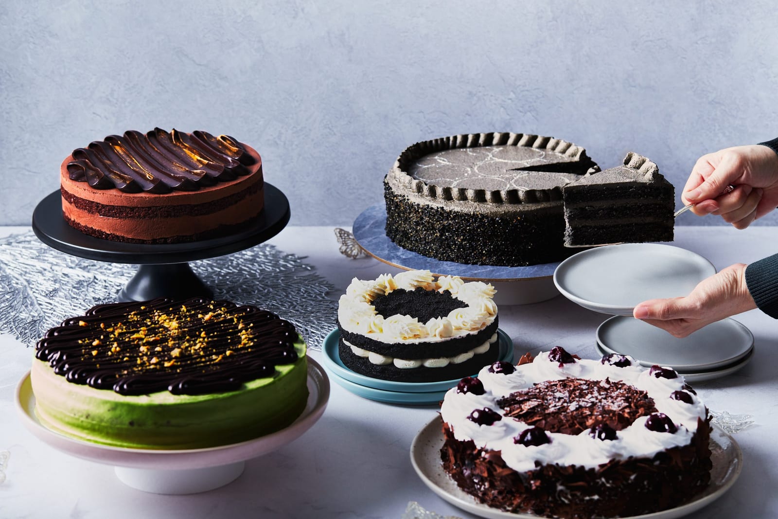 A spread of Whyzee cakes