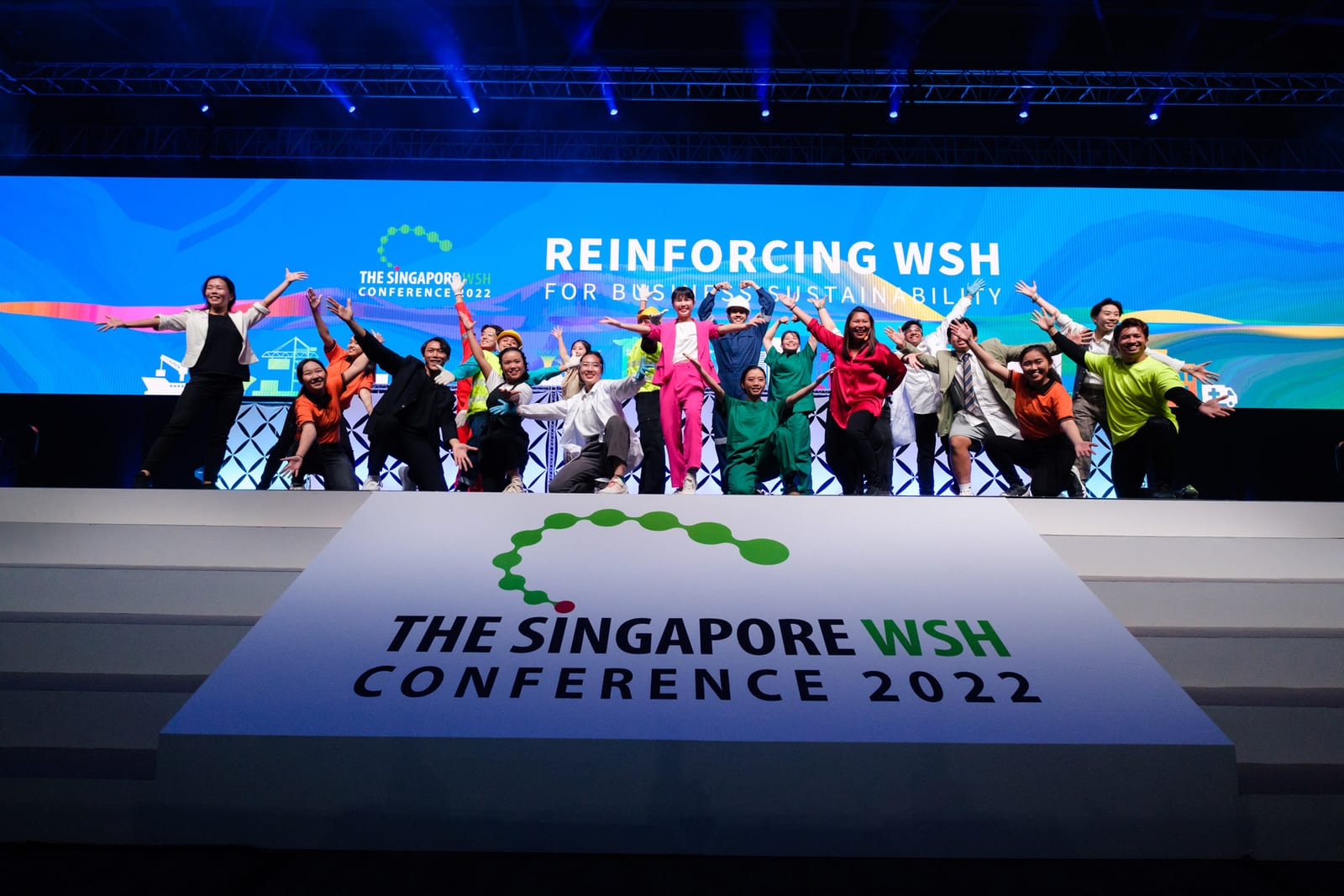 A conference stage produced by Twist Media in Singapore