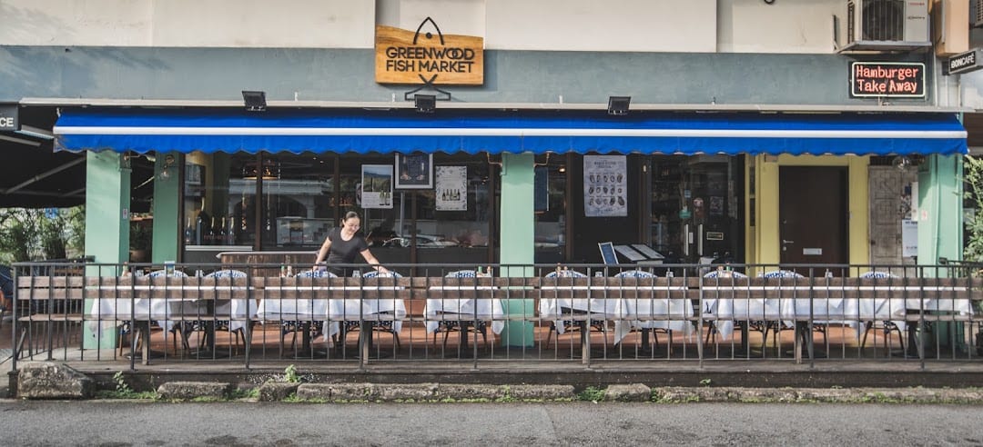 Greenwood Fish Market storefront, Bukit Timah