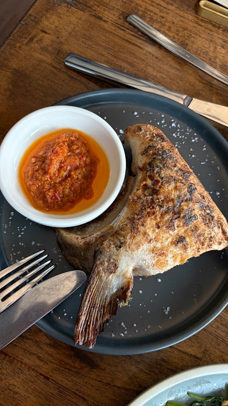 The Naked Finn grilled whole fish