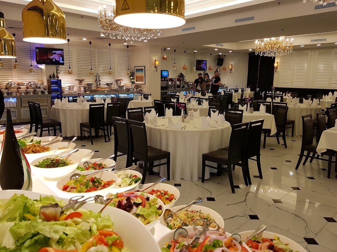 The Landmark buffet spread